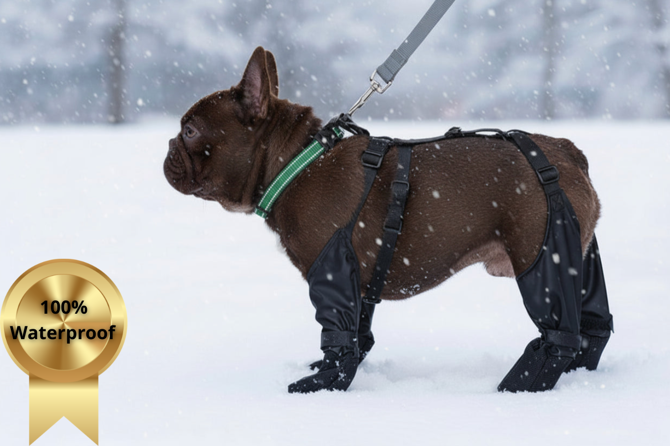 The "Happy Paws" All-Weather Dog Boots (Waterproof & Adjustable)